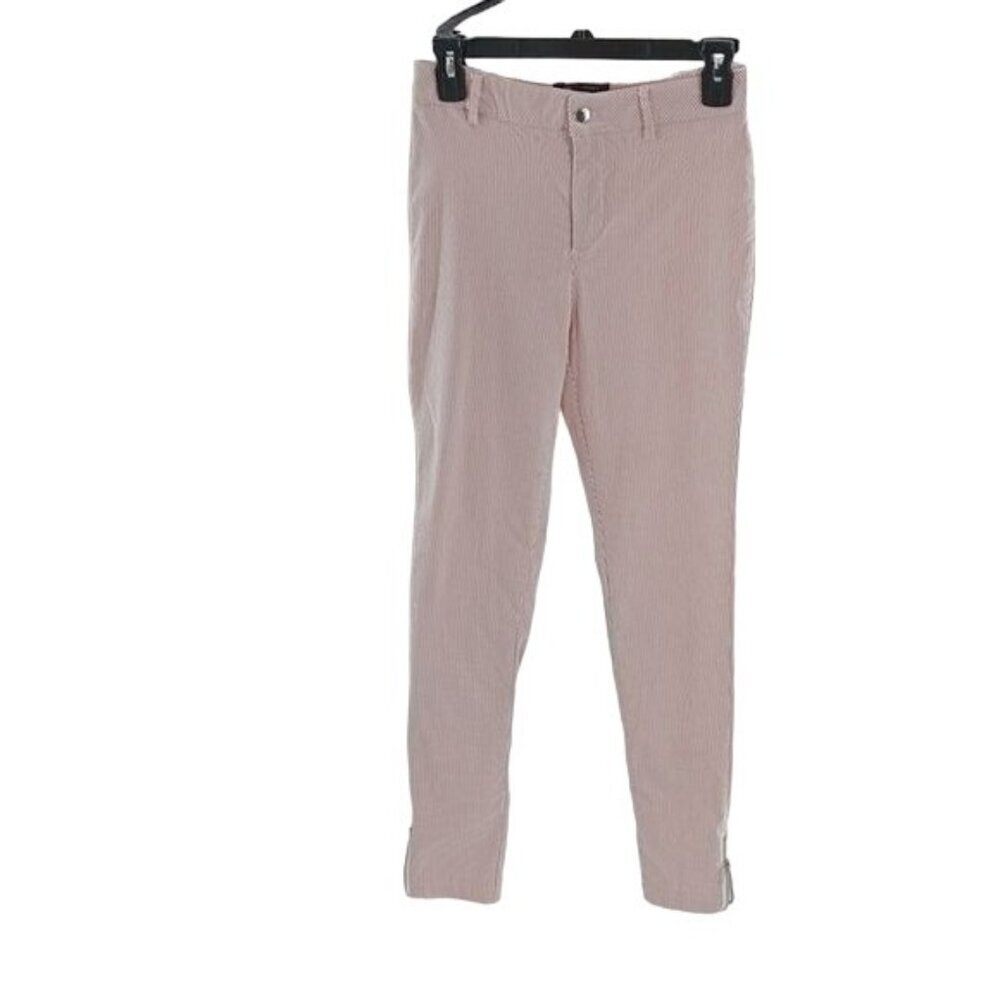 Romeo & Juliet Couture Womens S Pink Skinny Pants Ankle Zip Stretch Casual